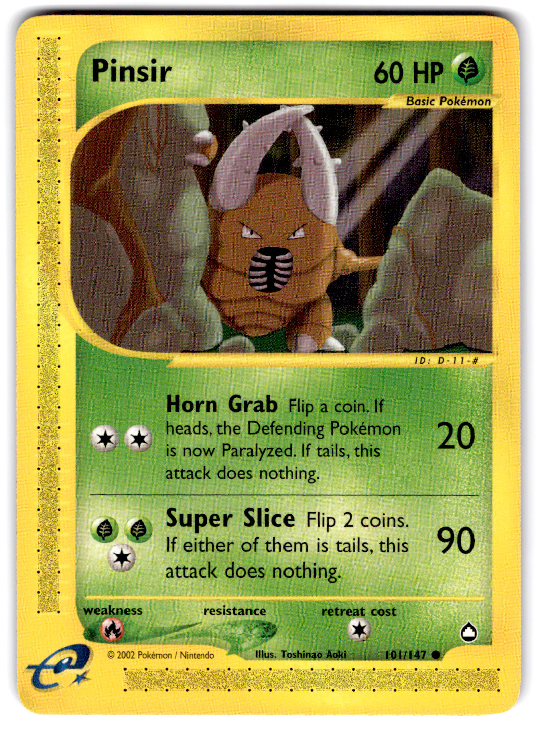 Pinsir Common Aquapolis 101/147 NM