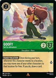 Goofy - Set for Adventure 74/204 Rare Cold Foil Disney Lorcana The First Chapter