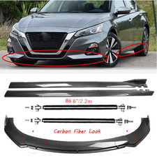 Front Lip Chin Bumper Spoiler Side Carbon Fiber For Nissan Altima Maxima Front Lip Chin Bumper Spoiler Side Carbon Fiber For Nissan Altima Maxima