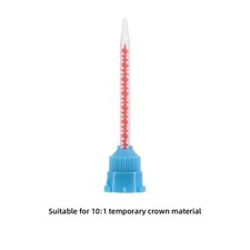 100pcs Dental Disposable Mixing Tips for Impression Material Blue-Orange 10:1 