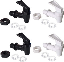 4 Sets Bpa-Free Replacement Cooler Faucet Water Bottle Jug, Reusable Spigot Spou