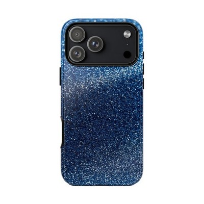 Blue Glitter Gradient Sparkle Phone Cover Case for iPhone | Galaxy | Pixel