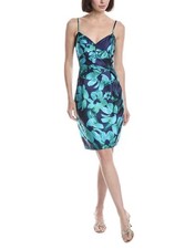 Eliza J Navy Multi Floral Print Sleeveless Dress With Adjustable Straps S-8
