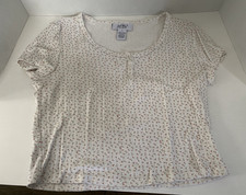 Women s White Floral Crop Top - Size L