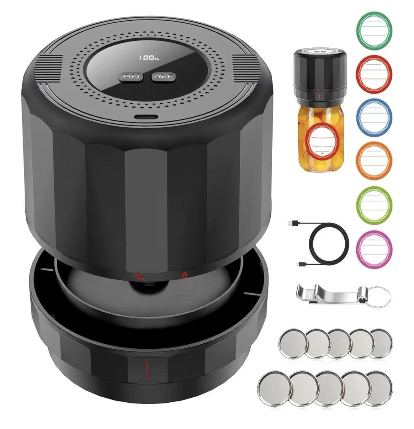 M11 Electric Mason Jar Vacuum Sealer Kit - with Wide and Regular Mouth Mason Lid
Opens in a new wind