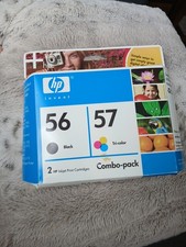 HP C9321FN Ink Cartridges-1 HP 56 Black & 1 HP 57 Tri Color Combo Exp Unsure