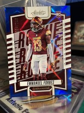 2023 Absolute Emmanuel Forbes Commanders Rookie Blue Diamonds #152 NUMBER 4 /199
