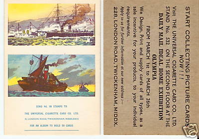 Universal Cigarette Card VINTAGE UK ADVERTISING Ships