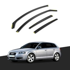Windabweiser Audi A3 MK2 2003-2012 5-türer Schrägheck 4-tlg getönt