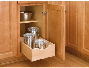 Pull Out Wood Drawer Small Base Cabinet Storage Kitchen Dovetail