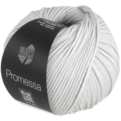 Wolle Kreativ! Lana Grossa - Promessa Fb. 23 silbergrau 50 g