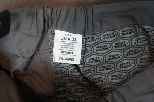 Pantaloni cargo LA Police Gear Core uomo taglia 30x32 grigio tattico LAPG nuovi - Foto 7 di 7