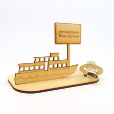 Geldgeschenk Binnenschiff, Flussreise, Schiffsreise, - Eigene Gravur