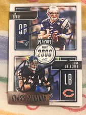 Tom Brady & Brian Urlacher Autographed Panini 2016 Playoff card