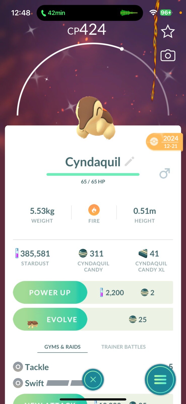 Pokemon GO - Shiny Cyndaquil | Registered or 30 Days Friendship Bonus !!
