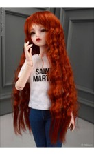  Dollmore Wig Only 1/4 BJD MSD 7-8 inch Friendly Sobazu Wig Carrot 