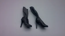1/6 Scale SUPER DUCK SET071-A Morrigan Black Hollow Boots for Big Feet Model