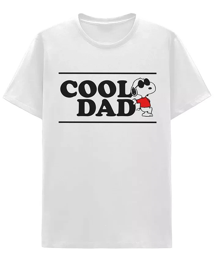 Гибридная мужская футболка Peanuts Dad с короткими рукавами
