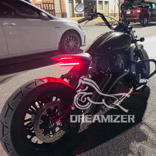 For Indian Scout Bobber Motorcycle LED Strip Light Brake Turn Signals Tail Light