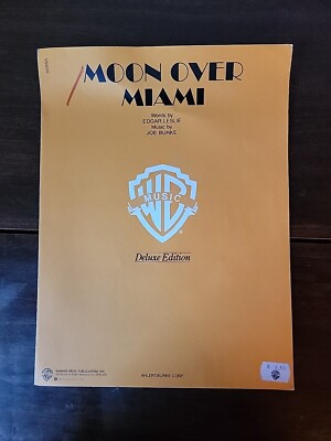 Moon Over Miami Sheet Music Booklet Leslie Burke Warner Bros EUC