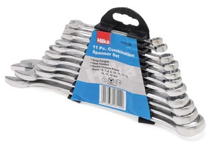 Hilka 11pc Combination Metric Spanner Wrench Ring Set Storage Rack 6 19mm 171 Ebay