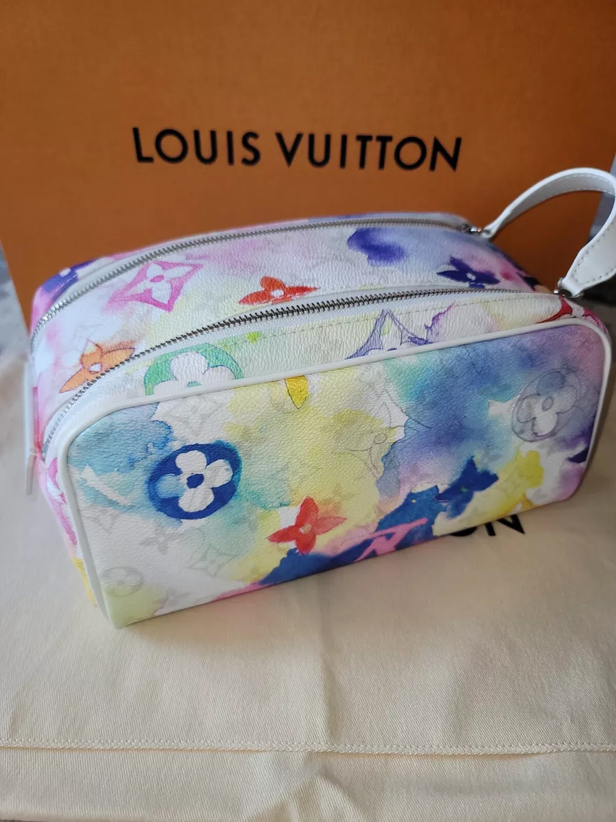 Louis Vuitton, Bags, Louis Vuitton Watercolor Dopp Kit Toiletry Cosmetic  Bag By Virgil Abloh Limited