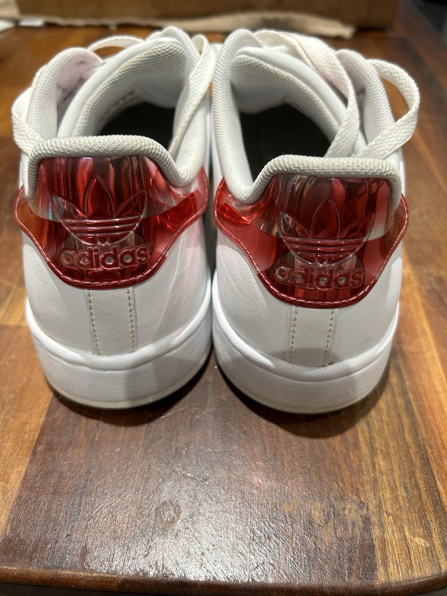 Adidas Originals Superstar White Holographic Pink, Size UK