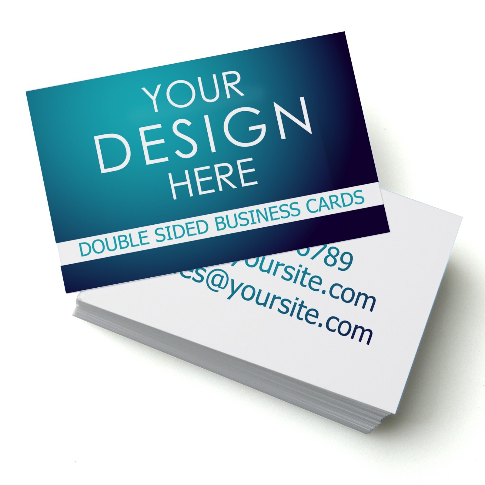 Business cards Double Sided, wide range of templates or upload your own, 350gsm