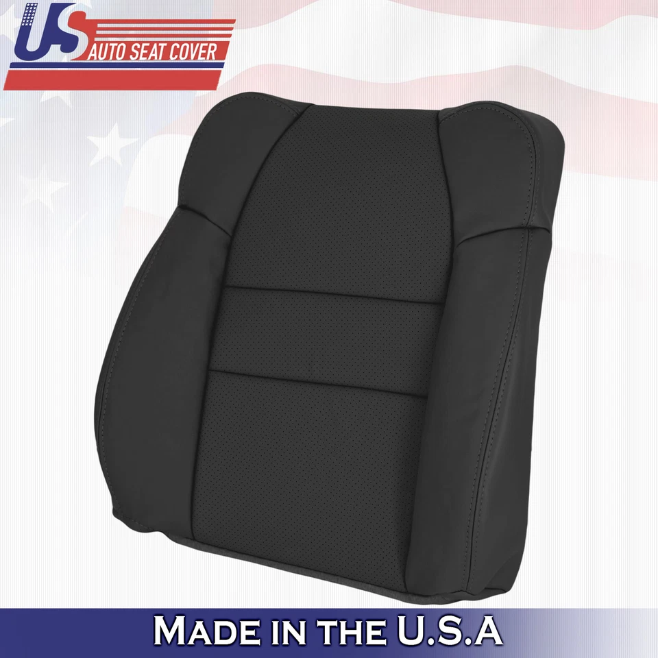 Capas de assento de couro sintético pretas 2002 para passageiros Acura MDX parte superior inferior superior - Imagem 4 de 4