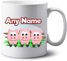 Personalised Jumbo 20oz Pig Mug Extra Large Coffee Name Cup Piglet Pigs Gifts