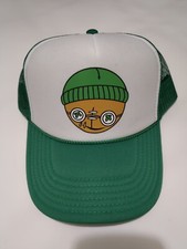 Beanie Boy Snapback Hat White/Green  