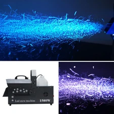 1500W Snow Machine Stage Fake Snowflake Maker Disco Party Stage Show Effect DMX