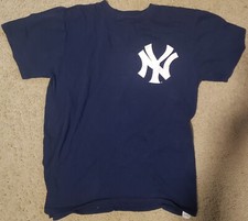 Majestic New York Yankees Derek Jeter 2 Jersey Shirt Youth XL Blue