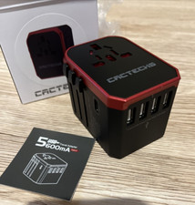 CACTECHS International Universal Travel Adapter Worldwide 4 USB 1 Type C