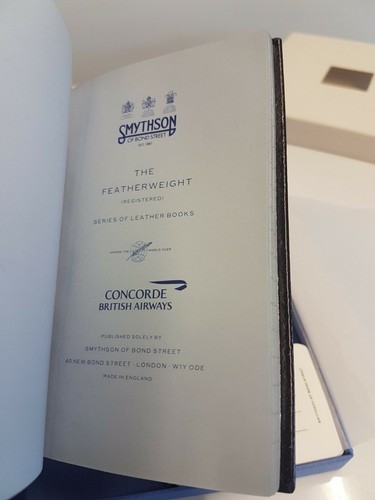 British Airways Concorde Items - Hip Flask, Notepad, Labels, Model, Wallet etc - Picture 12 of 46