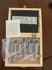 7 Piece Forstener Wood Boring Drill Drilling Bore Bit Tool Set Forstner Kit