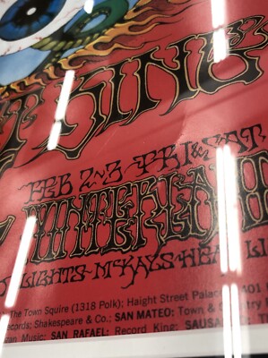 Jimi Hendrix BG-105 2nd Print Flying Eyeball Poster Rick Griffin