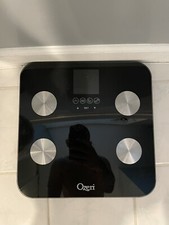 Ozeri Bath Scale Digital 440 lb Total Body Weight Weighing Bathroom Touch Black
