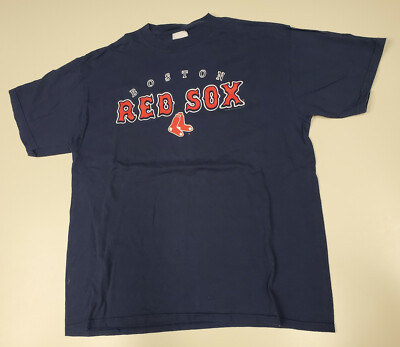 Boston Red Sox Men s Baseball MLB  T-Shirt by CSA - 100% Cotton - Size Large L