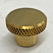 ROUND BRASS KNURLED CHOKE KNOB HARLEY 10-32 FLT FLHT FLHS FXR XL hd bobber 
