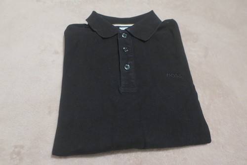 Boss Boys Black Long Sleeve Polo Shirt Size 12 - XS