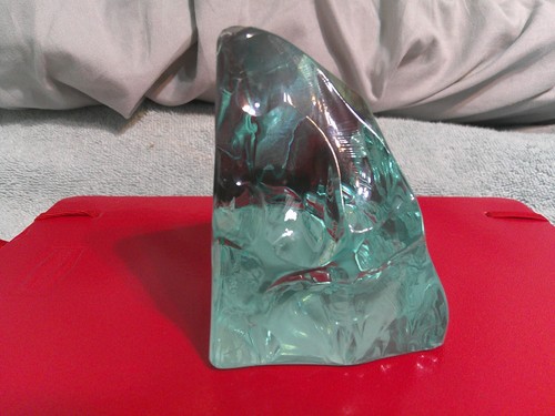 Vintage R. Strand Borneson Iceberg Glass Mushroom Etched - Hovmantorp Sweden *VG - Bild 4 von 14