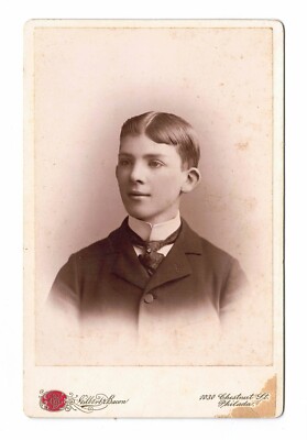 Gilbert & Bacon Philadelphia Pennsylvania Cabinet Card Boy Man
