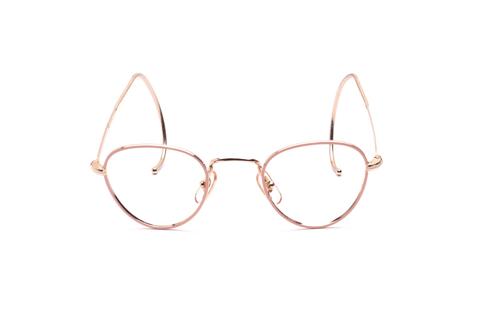 Brille Panto Metall ЗОЛОТИСТО-БЕЖЕВЫЙ , 1530 г , Спортивный костюм унисекс , 42-20 , 1990 г.р. , НОВЫЙ