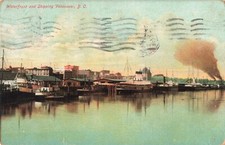 Postcard Canada Waterfront and Shipping Vancouver 1908