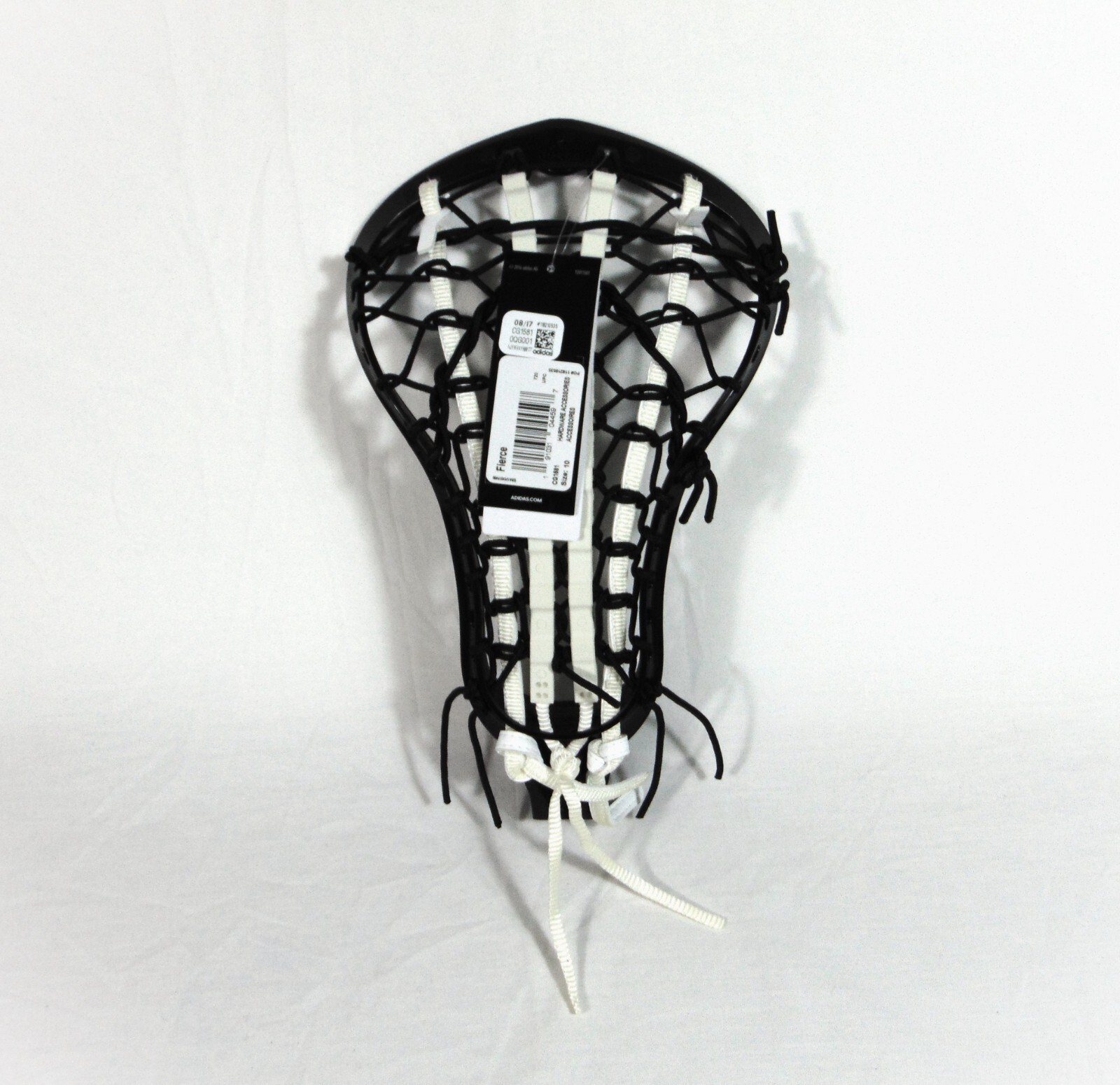 Adidas Fierce Lacrosse Head Black & White "OREO" bing Pocket Sz 10