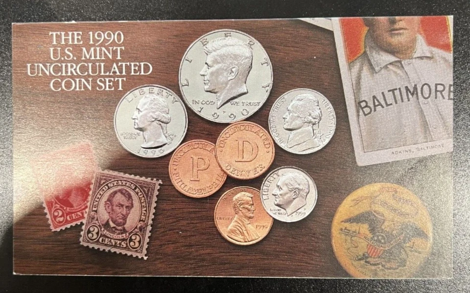 1990 | US COIN | P&D MINT SET | UNCIRCULATED | OGP | 1c, 5c, 10c, 25c, 50c - Image 3 of 4