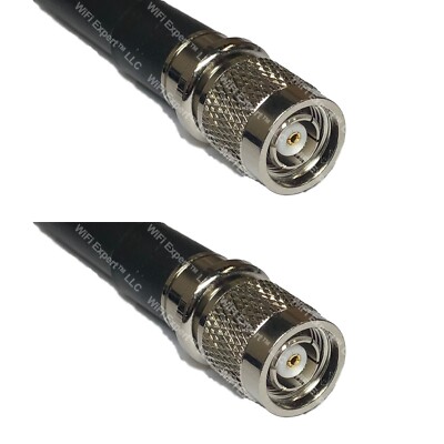 RFC400UF RP-TNC MALE to RP-TNC MALE Coaxial RF Cable USA-Ship Lot