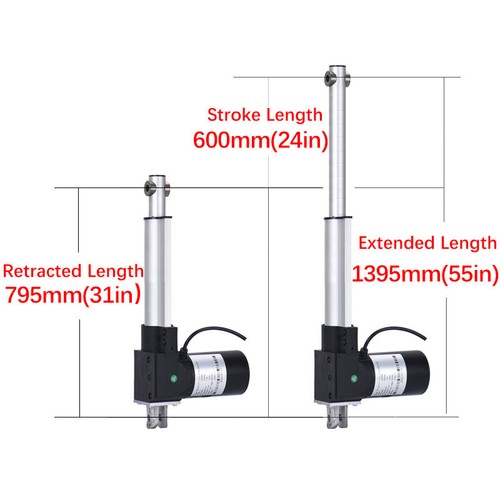 8000N 800kg 12V Heavy Duty Linear Actuator Electric Motors 100mm 200mm 500mm - Picture 24 of 28