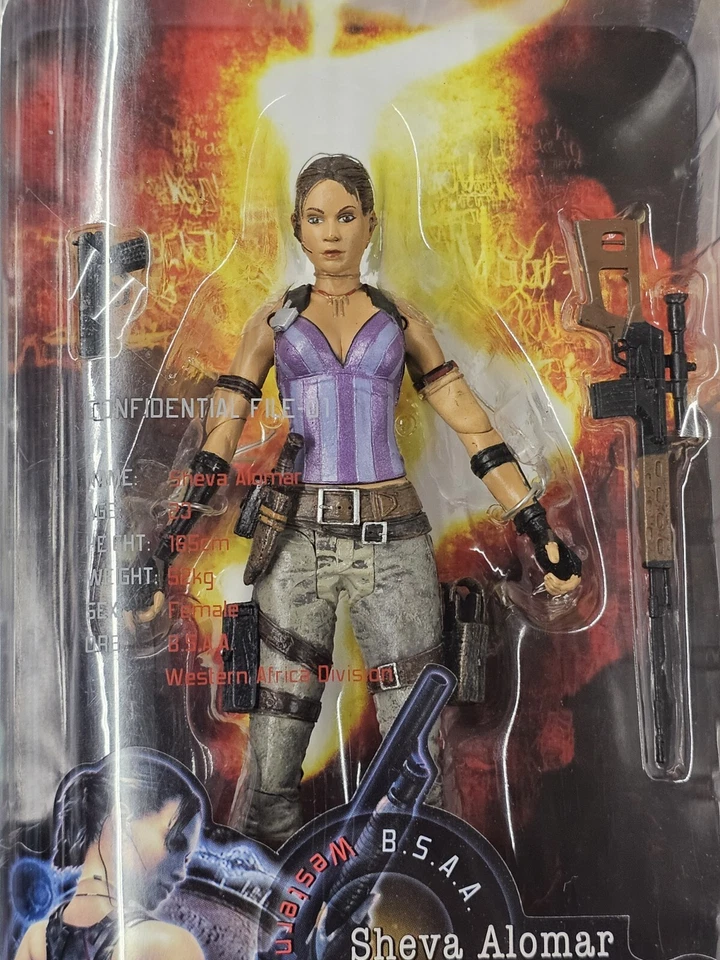 NECA Capcom Resident Evil Sheva Alomar Player Select Action Figure Horror SEALED - Image 2 of 4